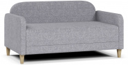 Диван прямой нераскладной Мелсон 1 серая рогожка